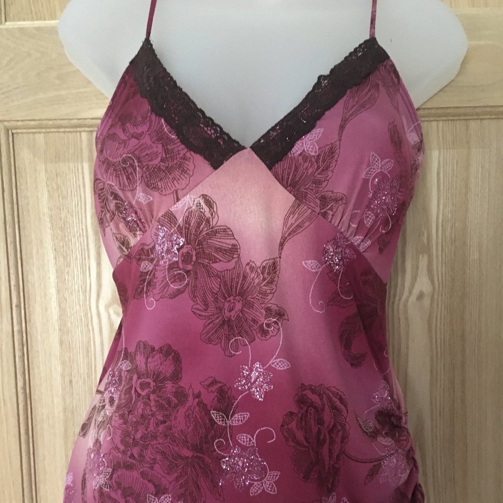Glitter and Lace Rose Camisole